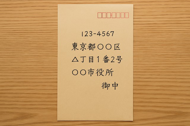 市役所に送る封筒の正しい宛名書き解説！